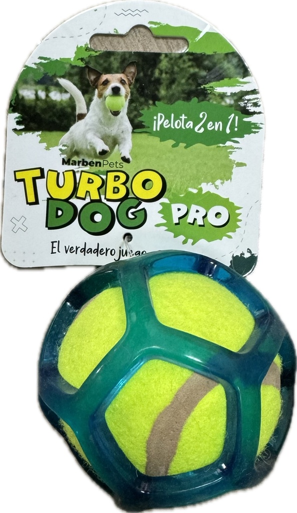 Juguete Turbo Dog- Pelota 2 en 1 
