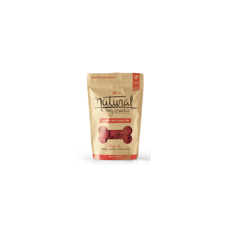 Natural -Salmon Jerky - ZuPet - Snacks Perros 