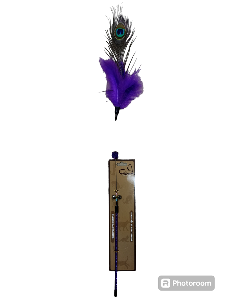 Juguete - Wondercat  - Vara con Plumas 