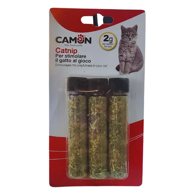 Tubos Hierba Gatera - Catnip - 3 unid - Camon