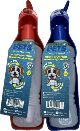 Botella de Agua Portatil - Masco Pets - 500ml