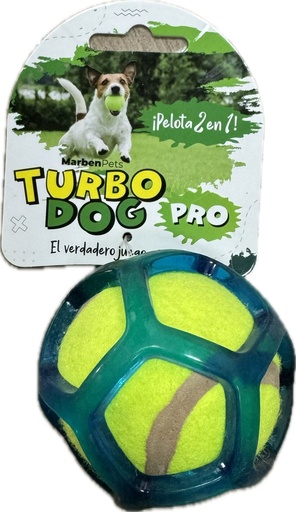 Juguete Turbo Dog- Pelota 2 en 1 
