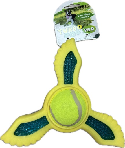 Juguete - Turbo Dog - Dardo Volador con Pelota - Frisbee