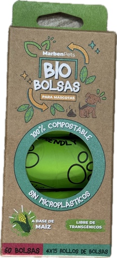 Bolsas para Fecas - Bio Bolsas - 4 unid - 60 Bolsas