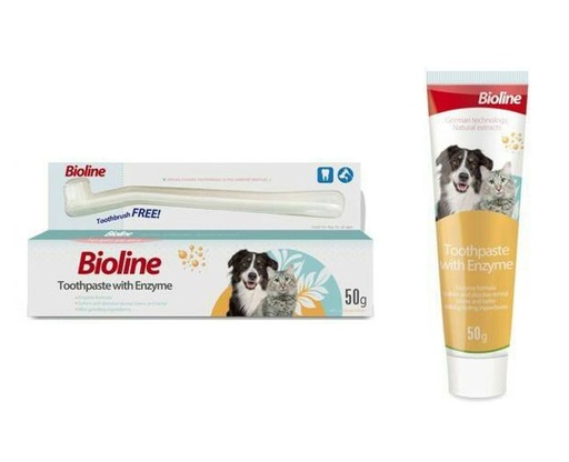 Pasta Dental Con Enzimas - Cepillo - Bioline - 50g