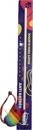 Juguete - Wonder Cat - Vara con Cola de Raton - Anti Estress