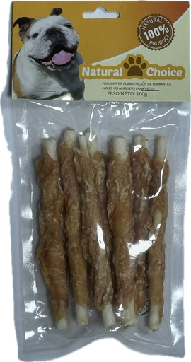 Snacks - Hueso Carnaza Envuelto en Pollo - Natural Choice - 100 g