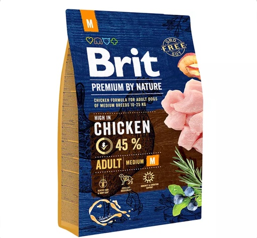 Britt Premium by Nature - Adulto - Medium - M - Chicken - 3 kg