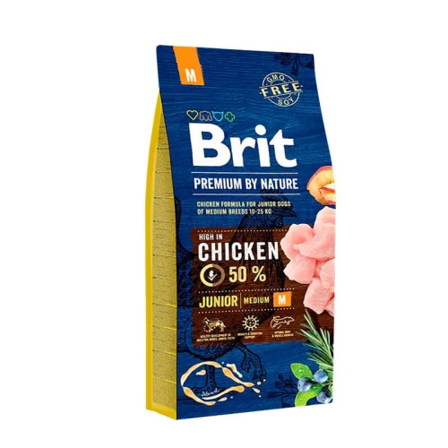 Brit Premium by Nature - Junior - Medium - M - Chicken - 3 kg
