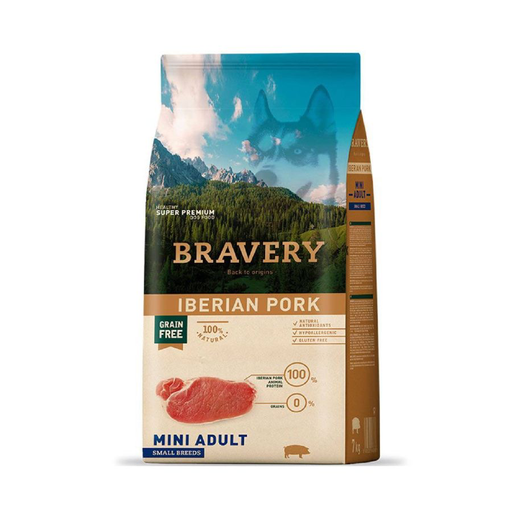Bravery -  Mini Adult - Perro - Small Breeds - Iberian Pork - Cerdo Ibérico - 2kg
