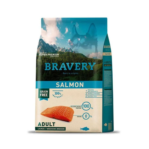 Bravery -  Adulto - Perro - Large/Medium Breeds - Salmon - 4kg