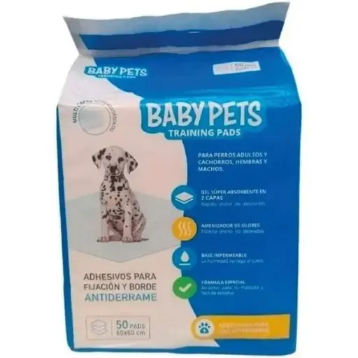 Training Pads  Sabanillas  Baby Pets  60x60  50 unid