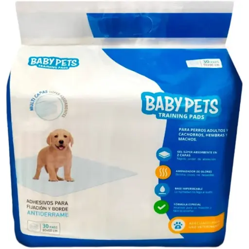 Training Pads - Sabanillas - Baby Pets - 60x60 - 30 unid