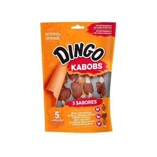 Dingo - Snacks - Triple Flavor -  Kabobs -  5unid - 81g