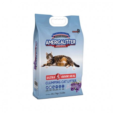 Arena Sanitaria - Americalitter - Odor Seal - Olor Lavanda - 15 kg 