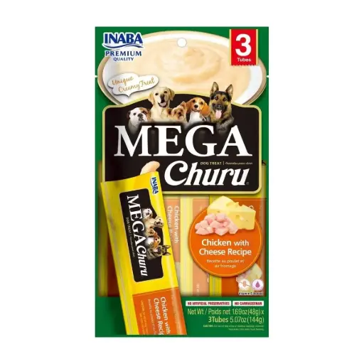Mega Churu -  Pollo - Zapallo - 3 tubos